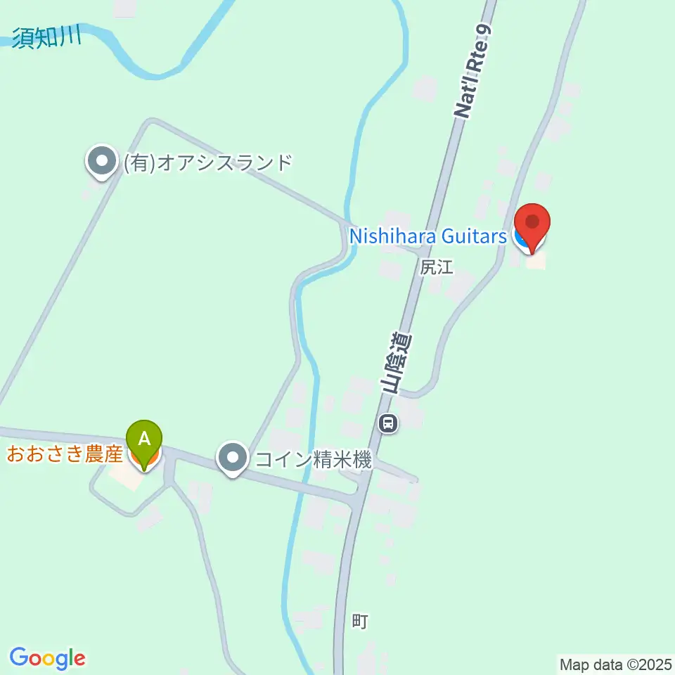 Nishihara Guitars周辺のカフェ一覧地図