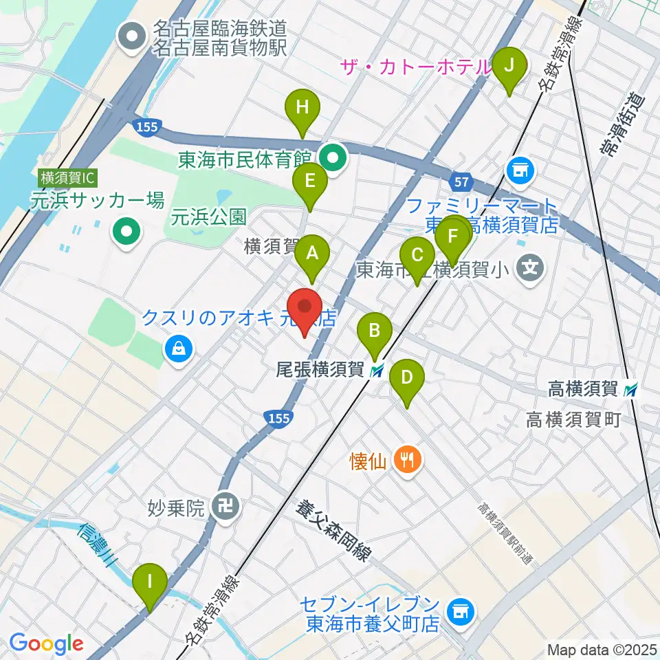 カワベフルート工房周辺のカフェ一覧地図