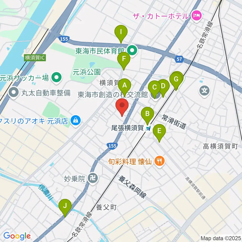 カワベフルート工房周辺のカフェ一覧地図
