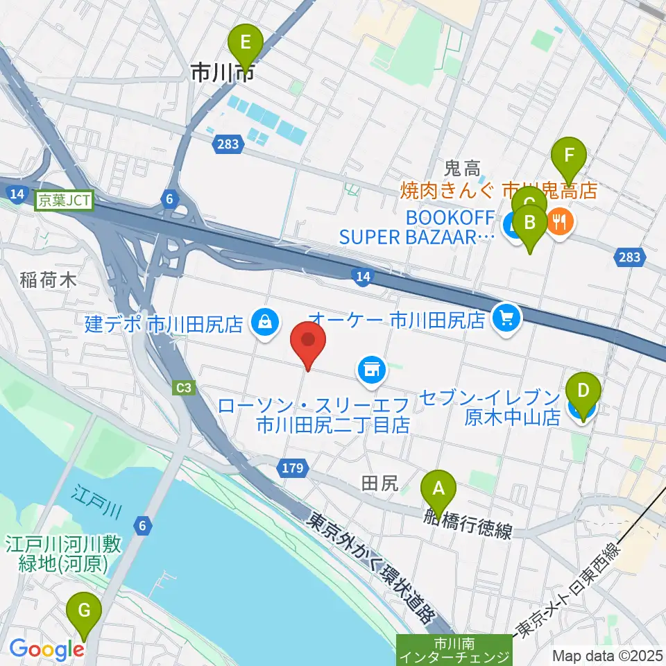 アートスペースBASAC周辺のカフェ一覧地図