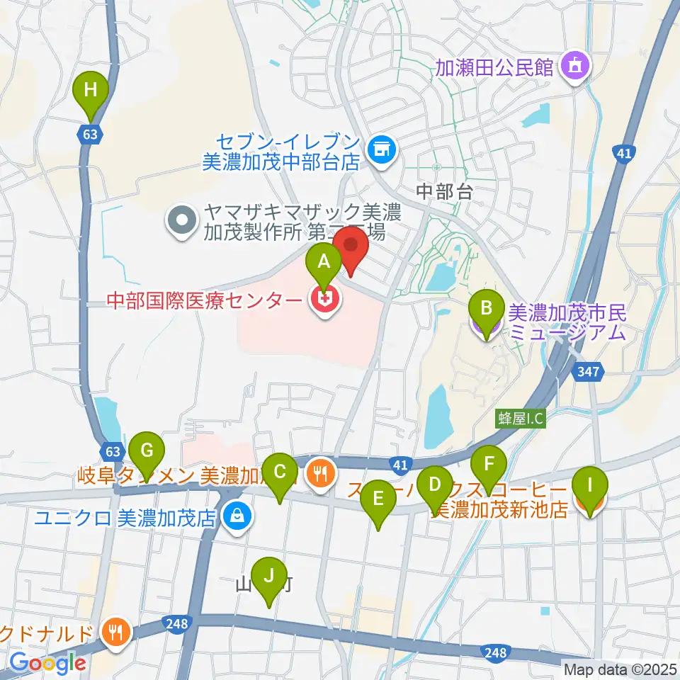 Ancestors Ukulele周辺のカフェ一覧地図