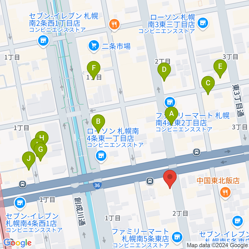 中華二胡学院周辺のカフェ一覧地図