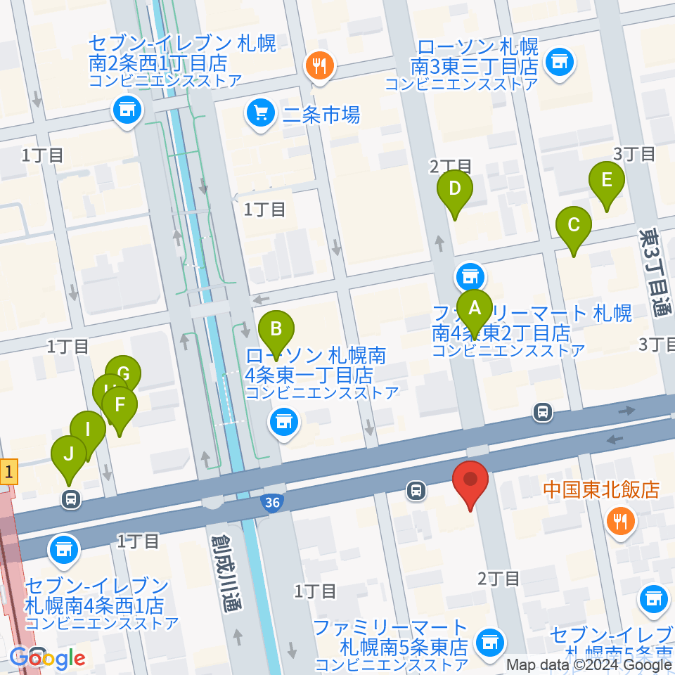 中華二胡学院周辺のカフェ一覧地図