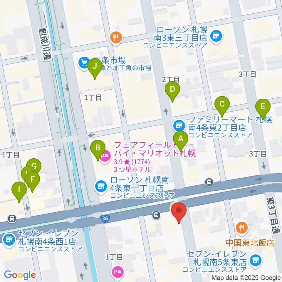 中華二胡学院周辺のカフェ一覧地図
