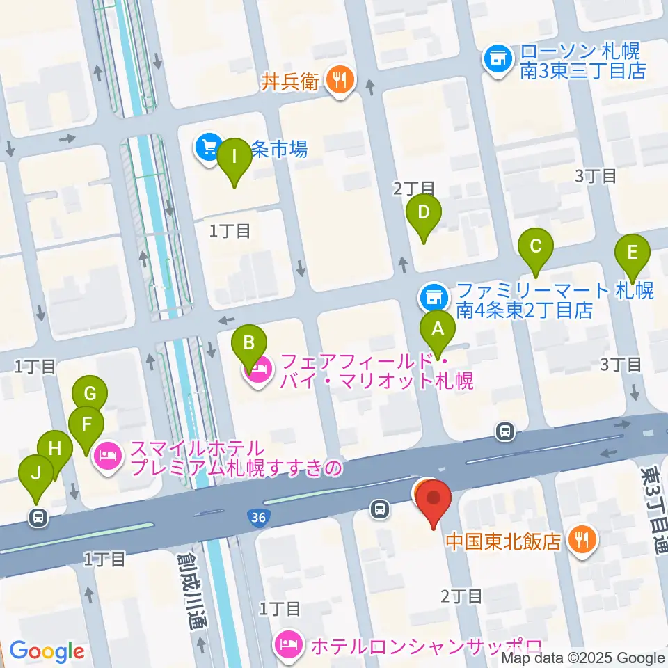 中華二胡学院周辺のカフェ一覧地図