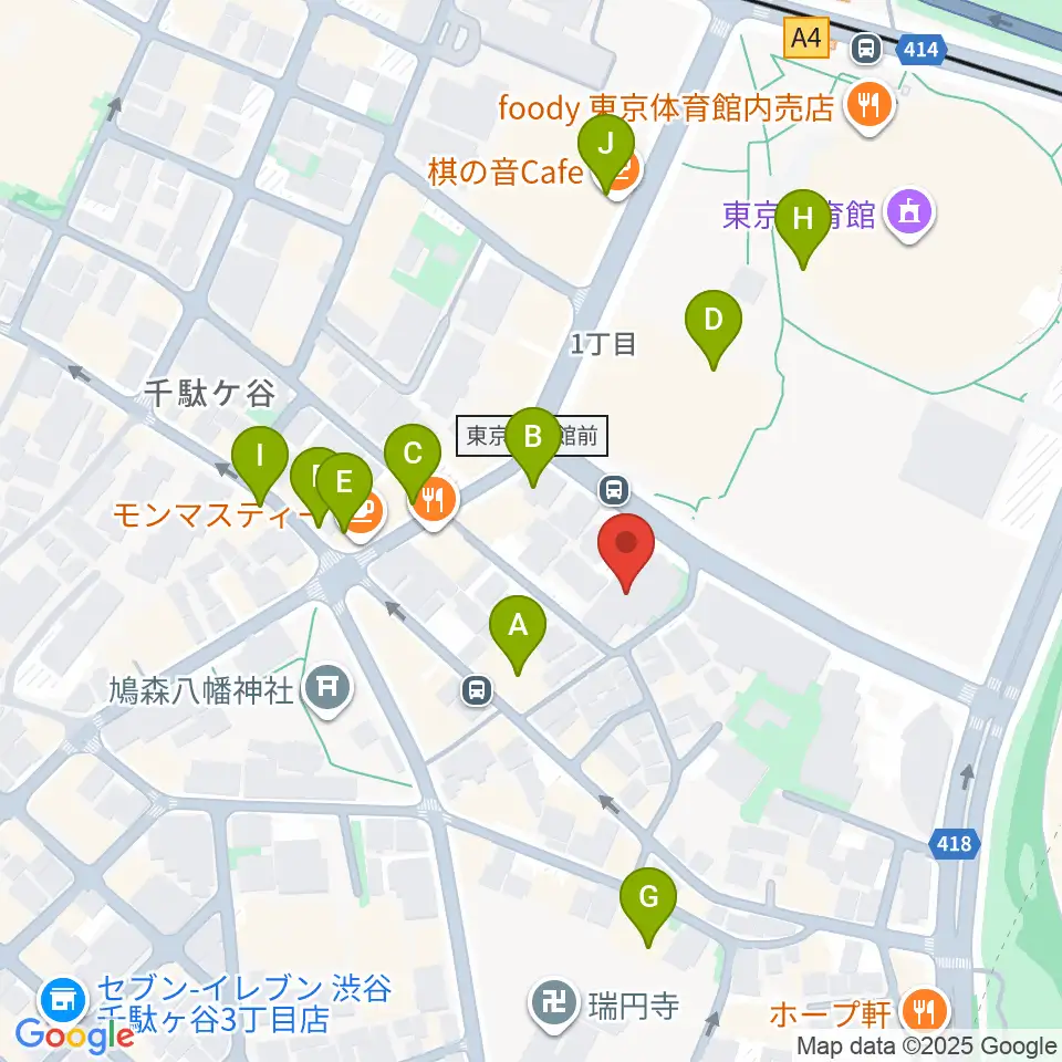 専門学校 東京クールジャパン・アカデミー周辺のカフェ一覧地図