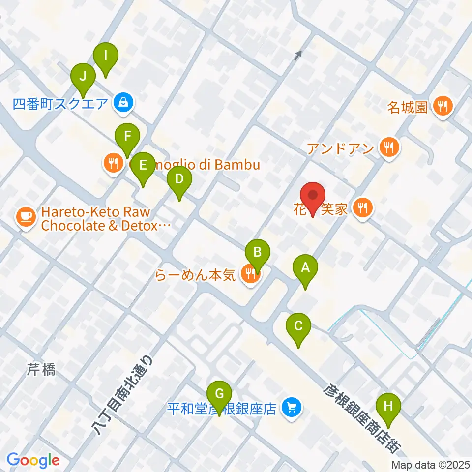 Tied Music（タイドミュージック）周辺のカフェ一覧地図