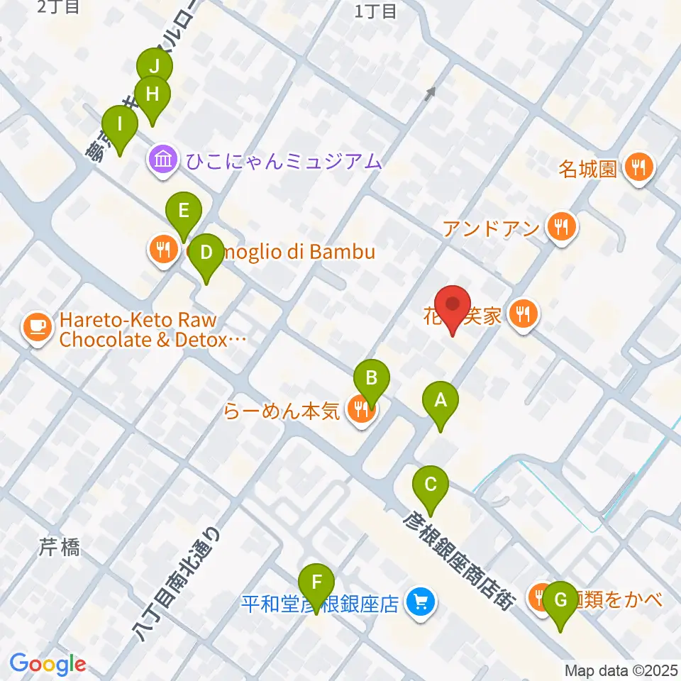 タイドミュージック周辺のカフェ一覧地図
