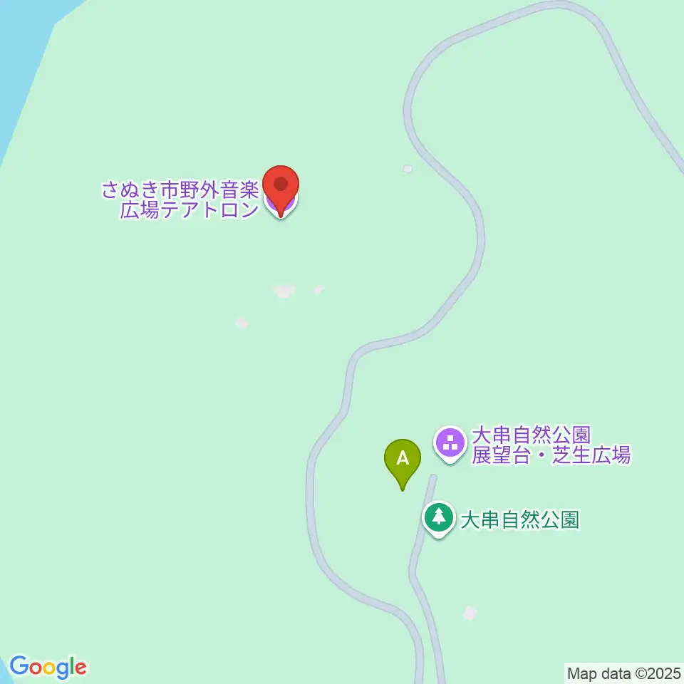 さぬき市野外音楽広場テアトロン周辺のカフェ一覧地図