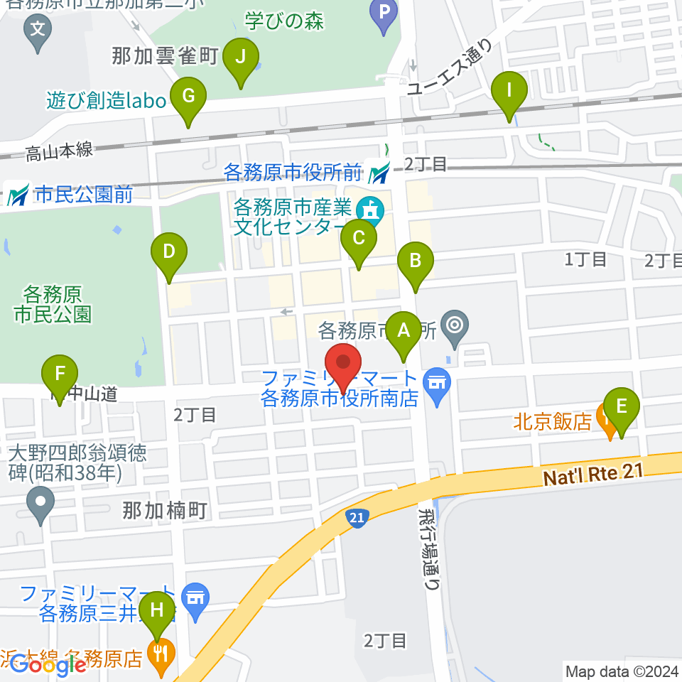 サウンドハンター各務原店 FreeMan周辺のカフェ一覧地図