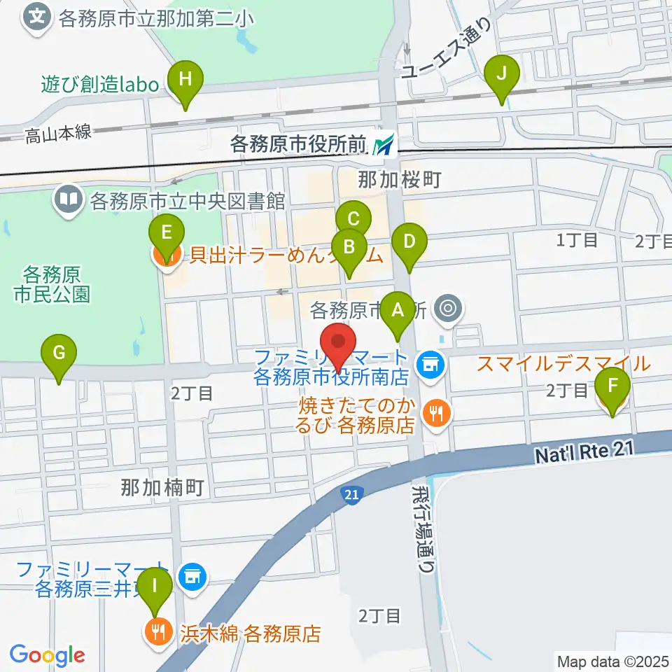 サウンドハンター各務原店 FreeMan周辺のカフェ一覧地図