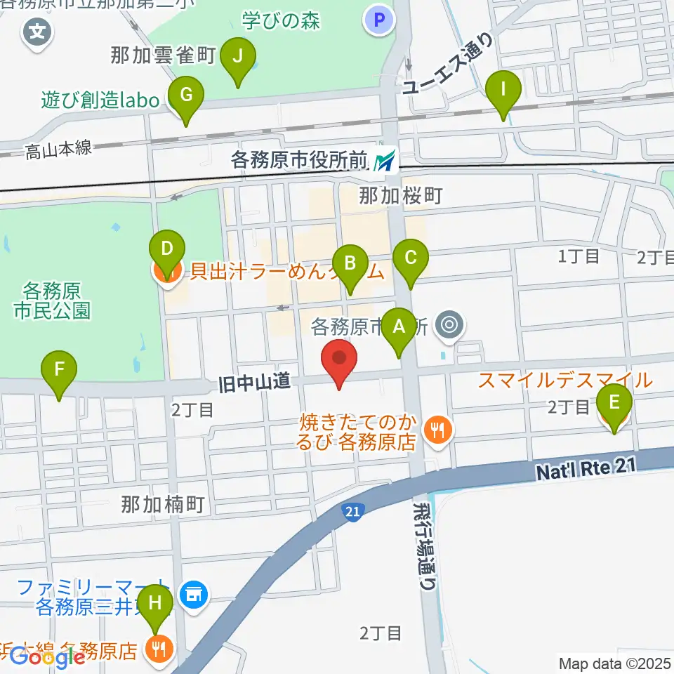 サウンドハンター各務原店 FreeMan周辺のカフェ一覧地図