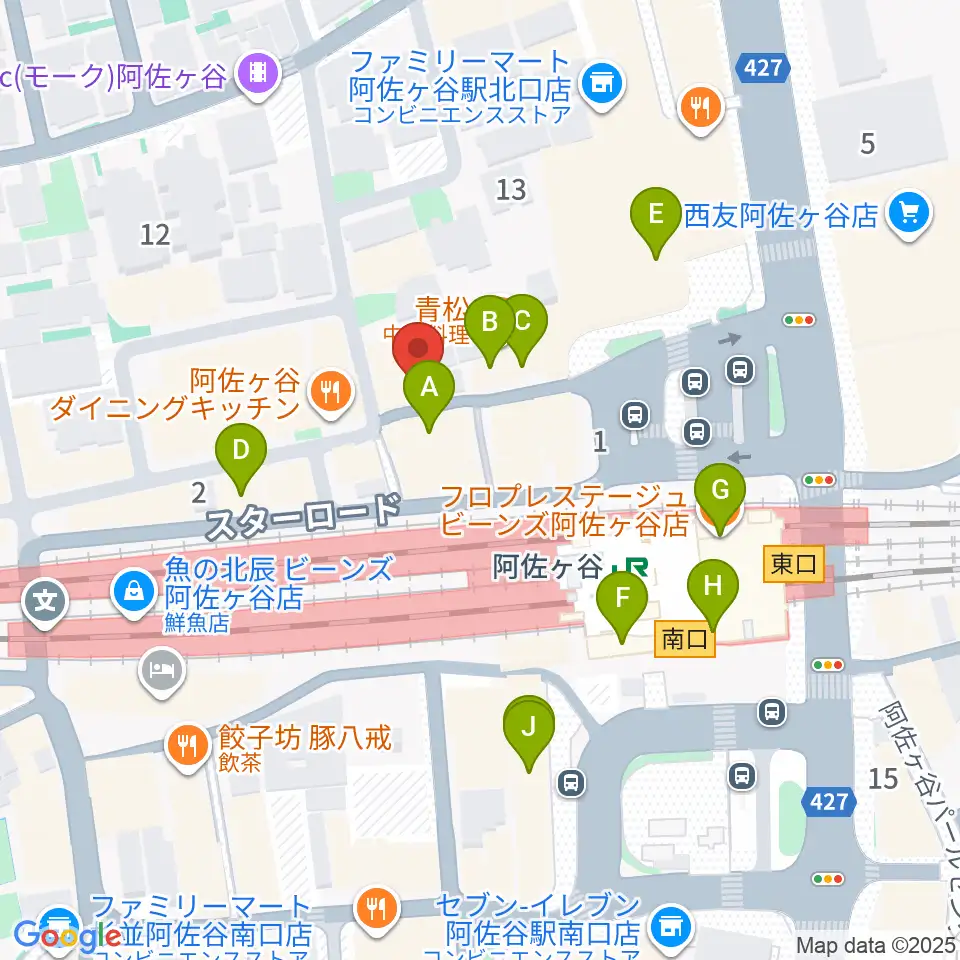 BAR ROCK INDIA周辺のカフェ一覧地図