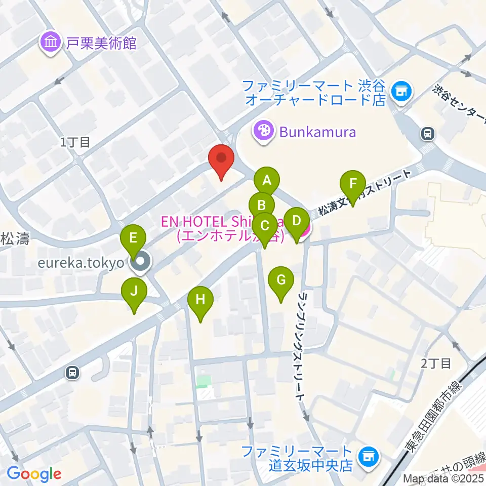 チェレステ・スタジオ松濤周辺のカフェ一覧地図