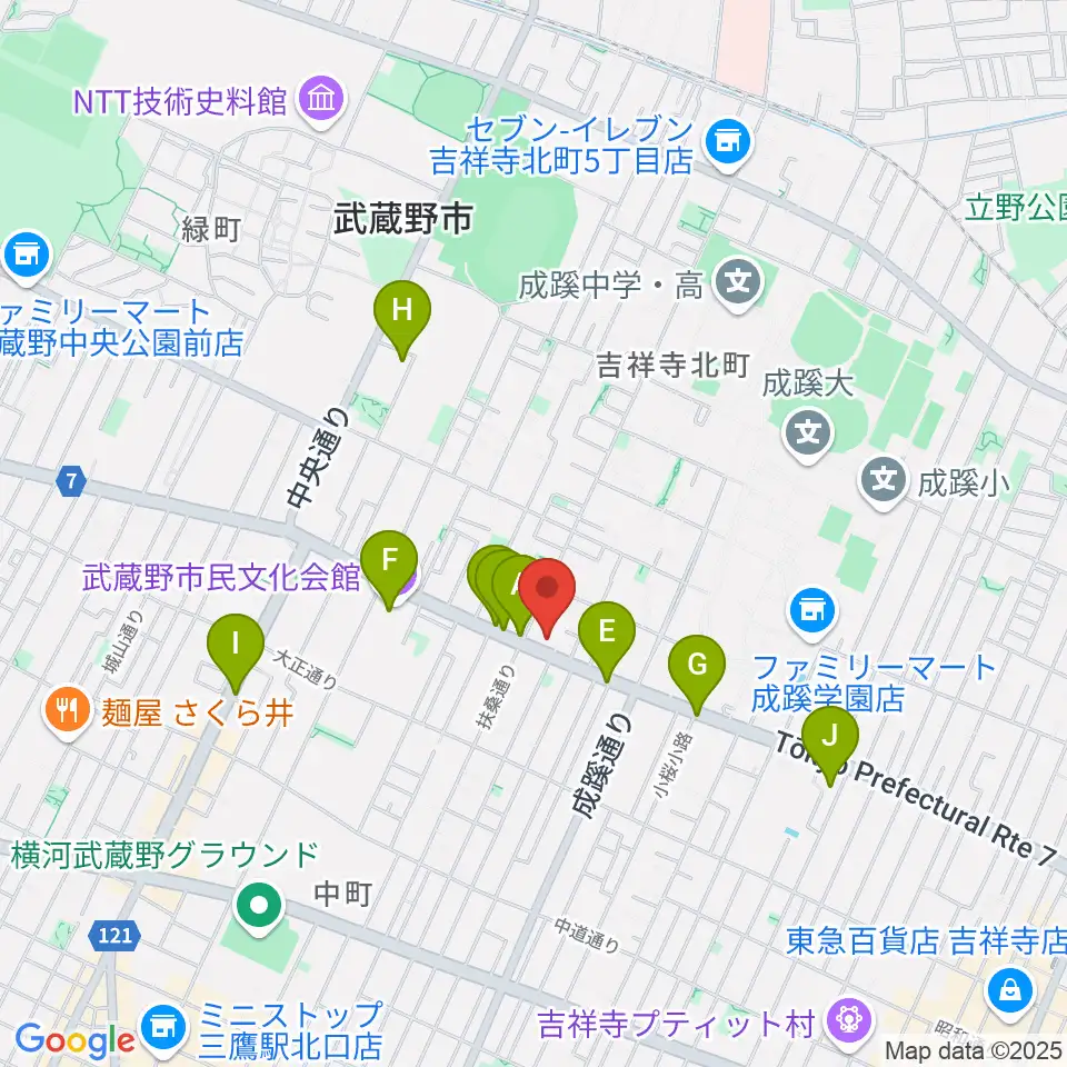 ネイロデザイン周辺のカフェ一覧地図