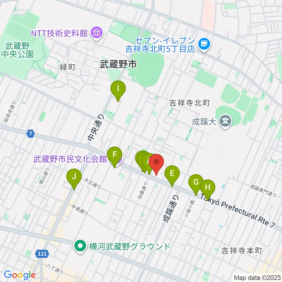 ネイロデザイン周辺のカフェ一覧地図