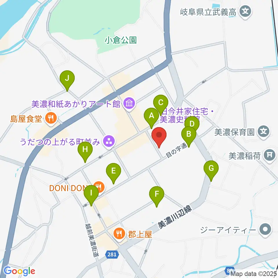 WOODYBLUES周辺のカフェ一覧地図