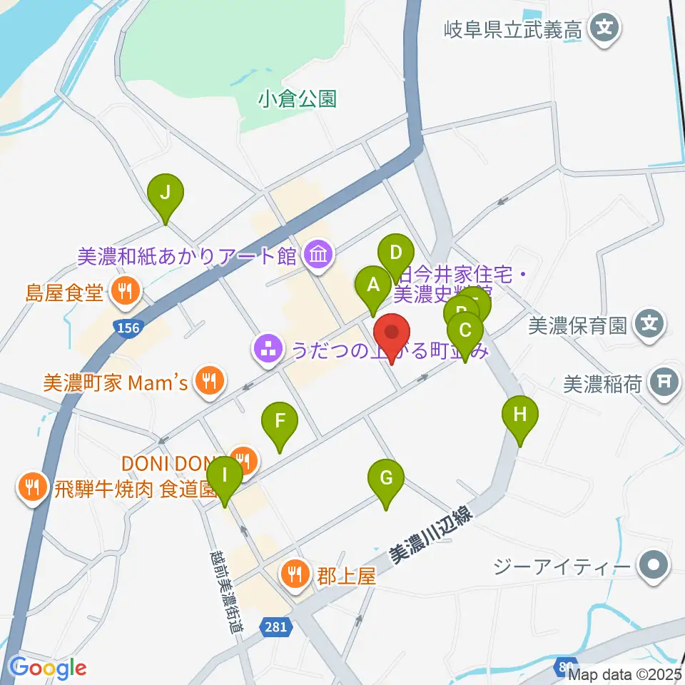 WoodyBlues周辺のカフェ一覧地図