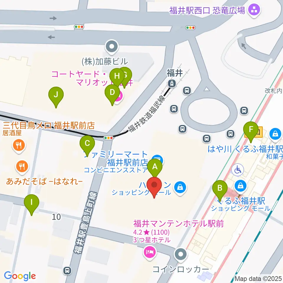 ハピリンホール・ハピテラス周辺のカフェ一覧地図