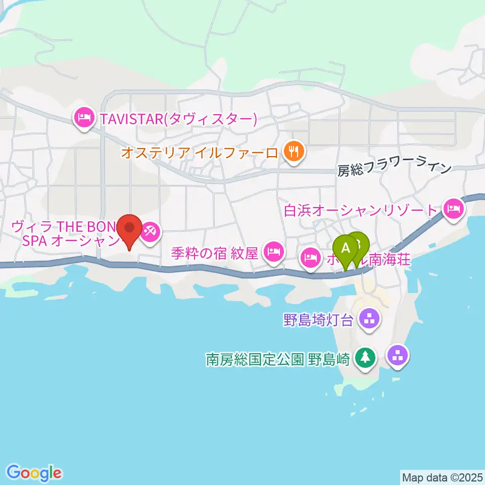 白浜フローラルホール周辺のカフェ一覧地図