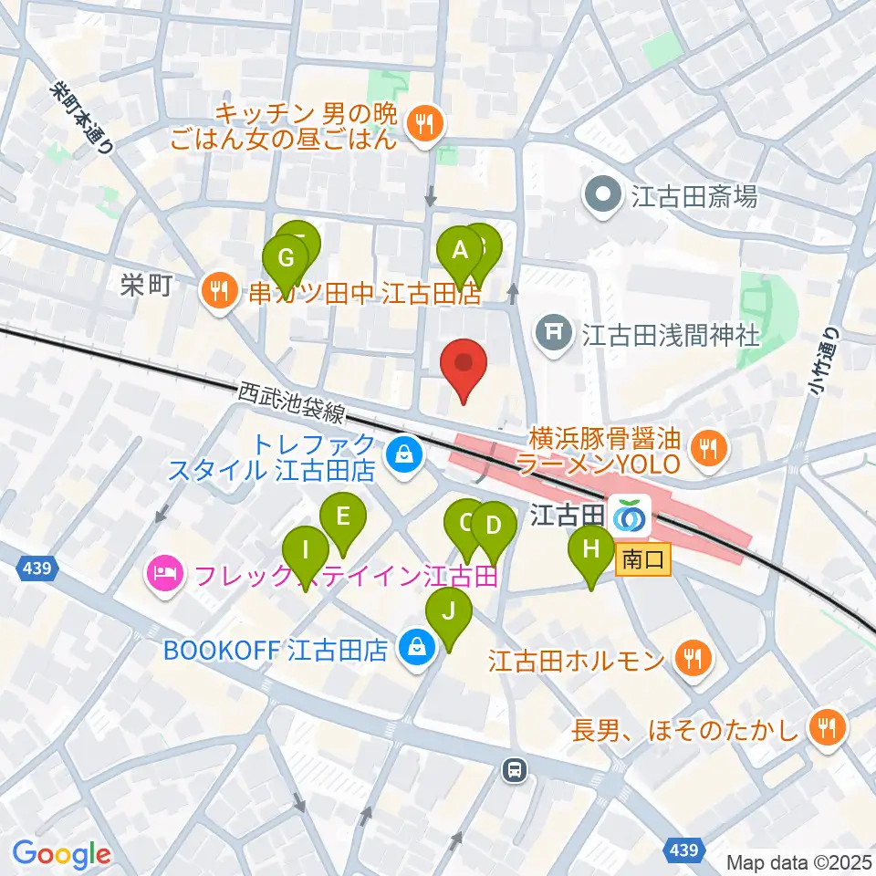 村川ヴァイオリン工房周辺のカフェ一覧地図