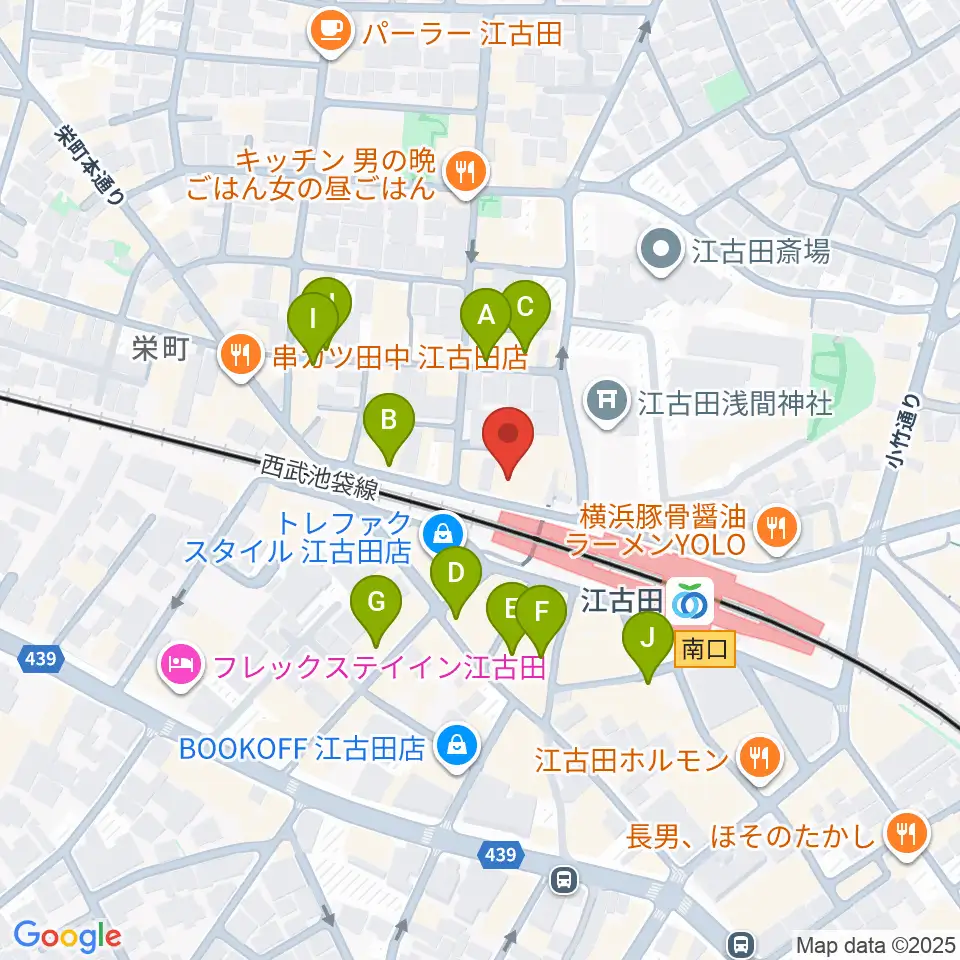 村川ヴァイオリン工房周辺のカフェ一覧地図