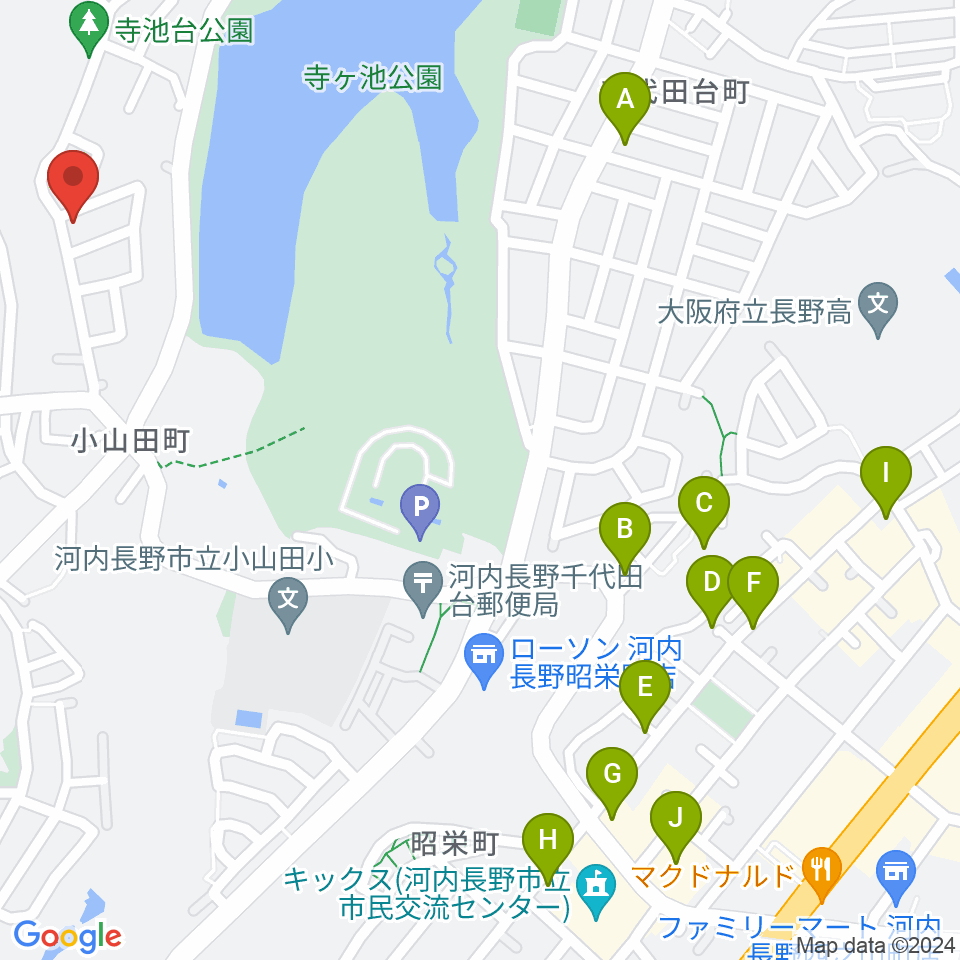 田中ピアノサービス周辺のカフェ一覧地図