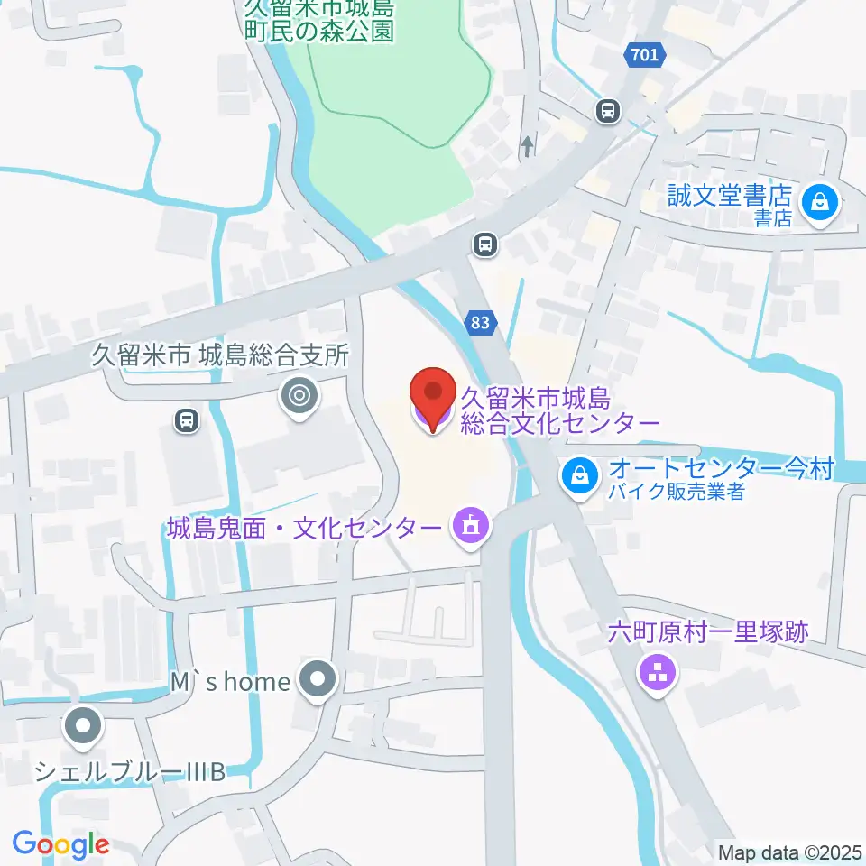 城島総合文化センター周辺のカフェ一覧地図