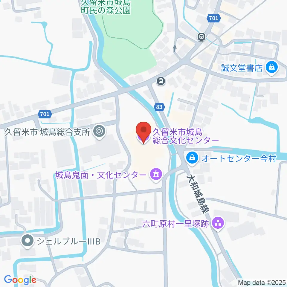 城島総合文化センター周辺のカフェ一覧地図