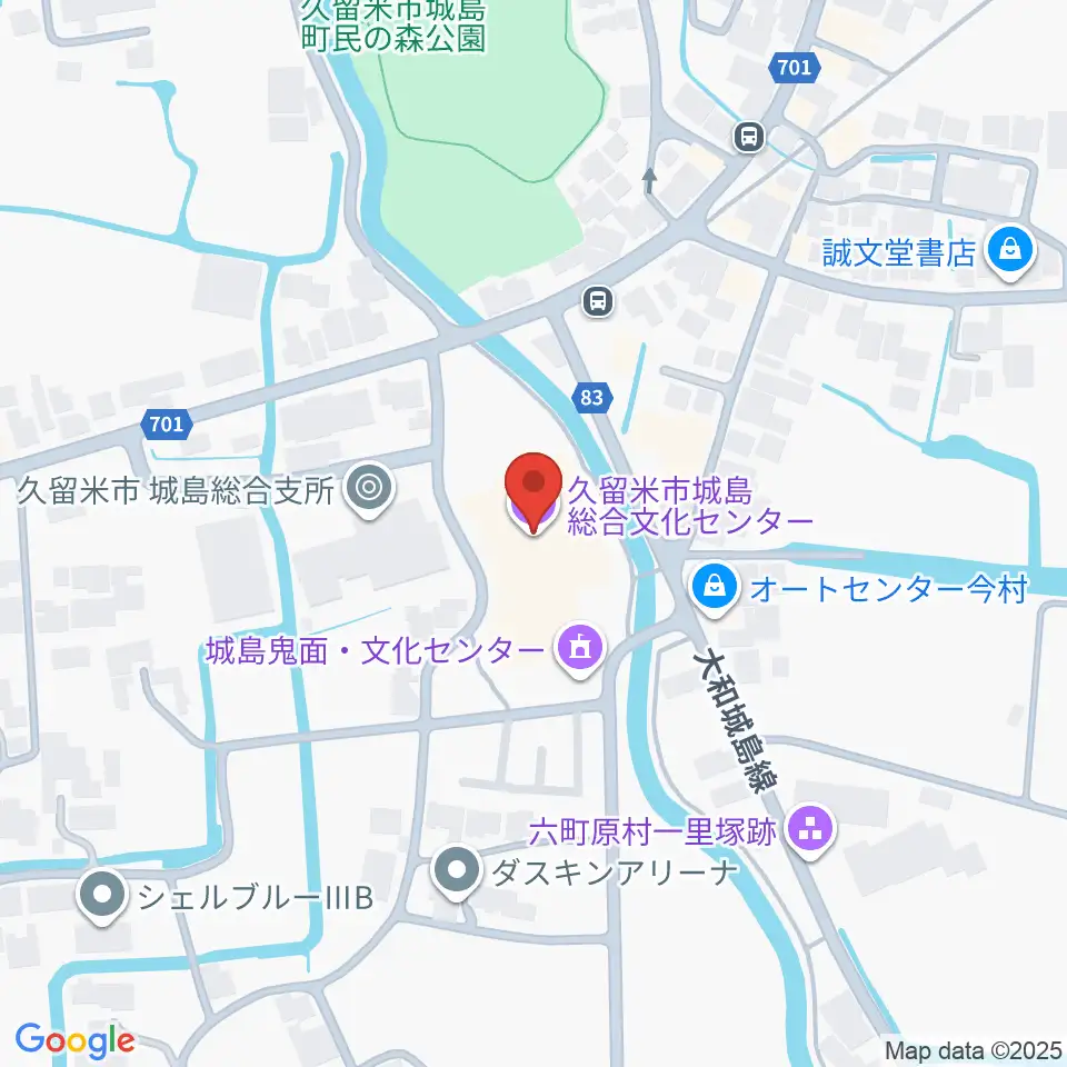 城島総合文化センター周辺のカフェ一覧地図