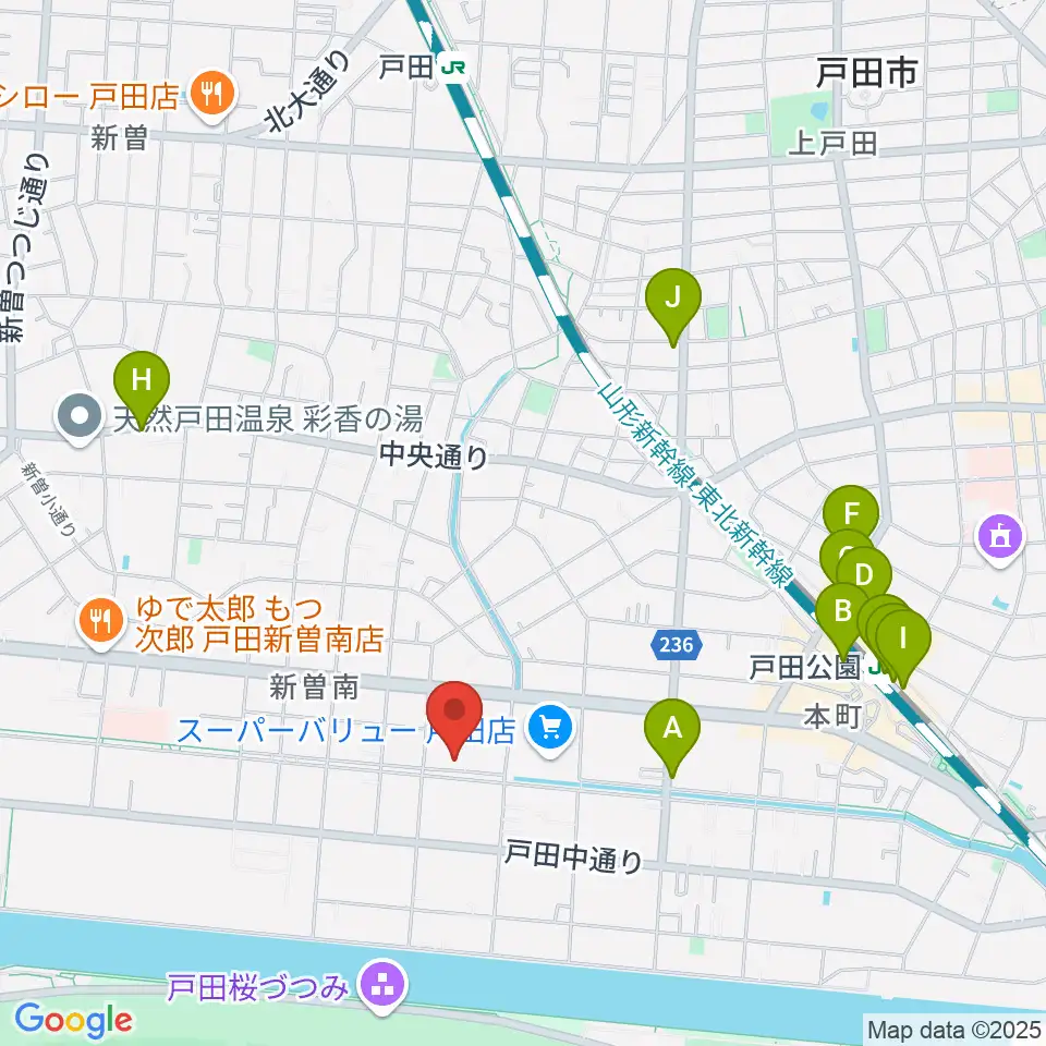 さくらパル 新曽南多世代交流館周辺のカフェ一覧地図