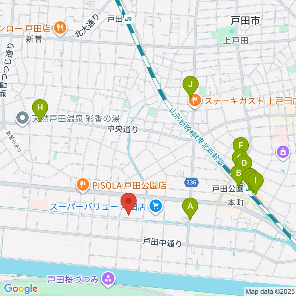 さくらパル 新曽南多世代交流館周辺のカフェ一覧地図