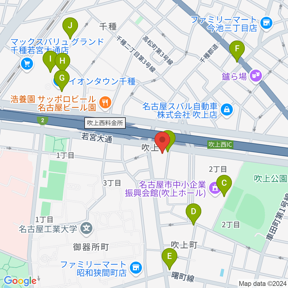 cafe concert エルム周辺のカフェ一覧地図