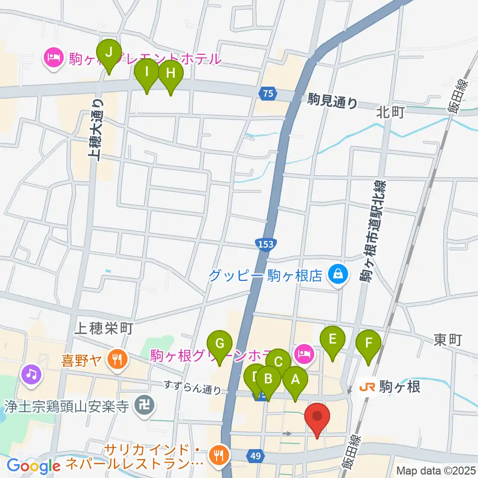 G-Studio NIRVASH周辺のカフェ一覧地図