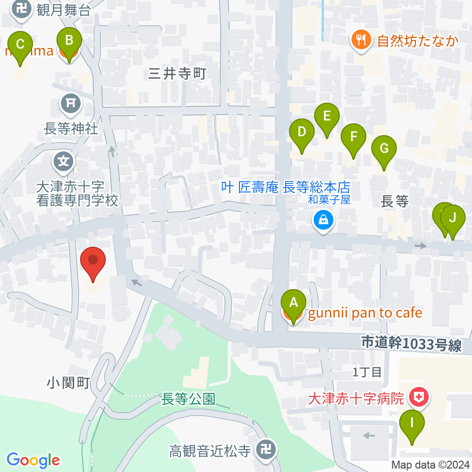 ながらの座・座周辺のカフェ一覧地図