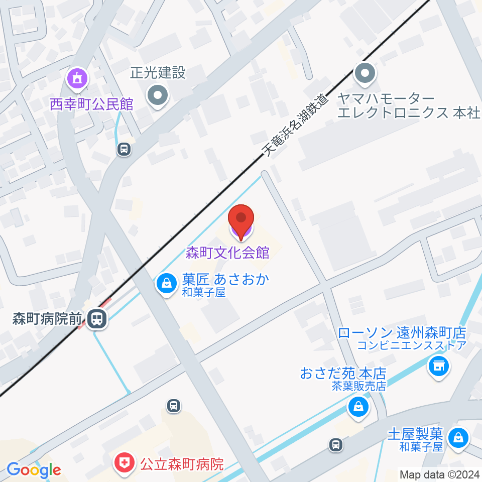 森町文化会館ミキホール周辺のカフェ一覧地図