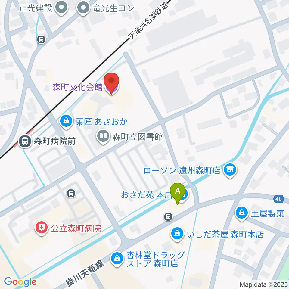 森町文化会館ミキホール周辺のカフェ一覧地図
