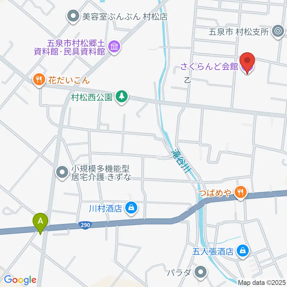 五泉市さくらんど会館周辺のカフェ一覧地図