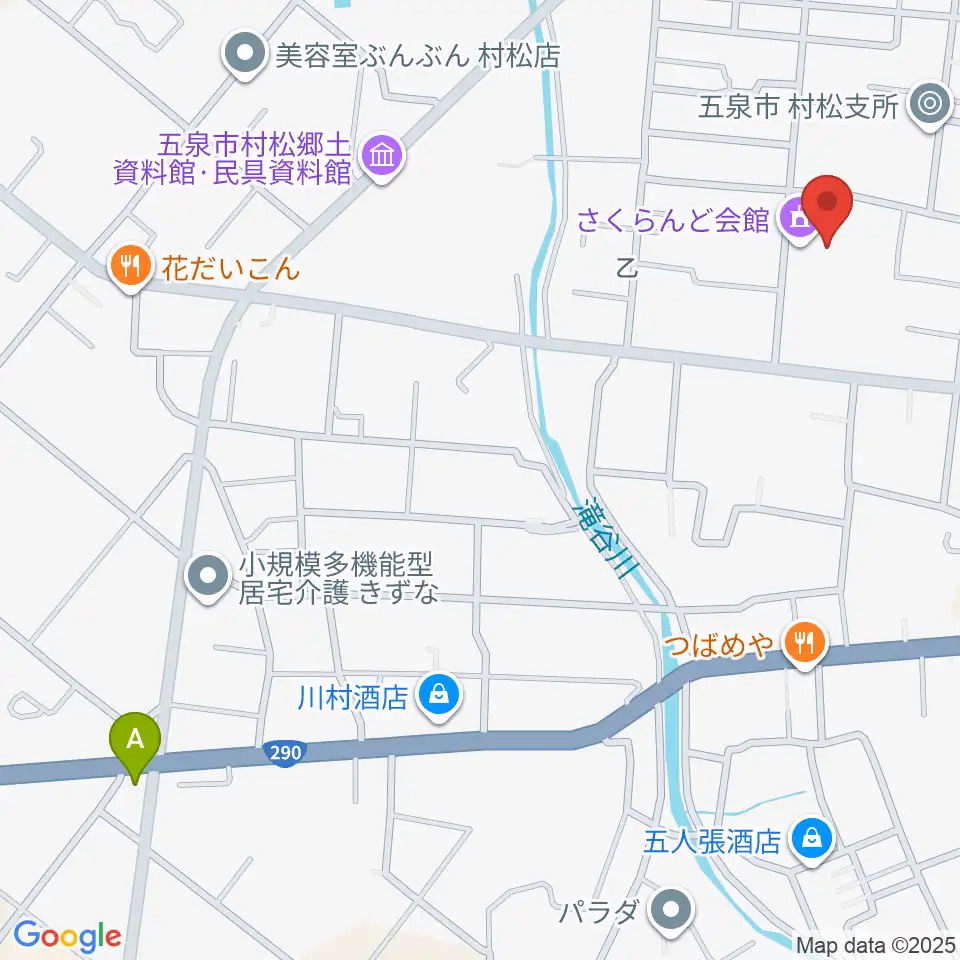 五泉市さくらんど会館周辺のカフェ一覧地図