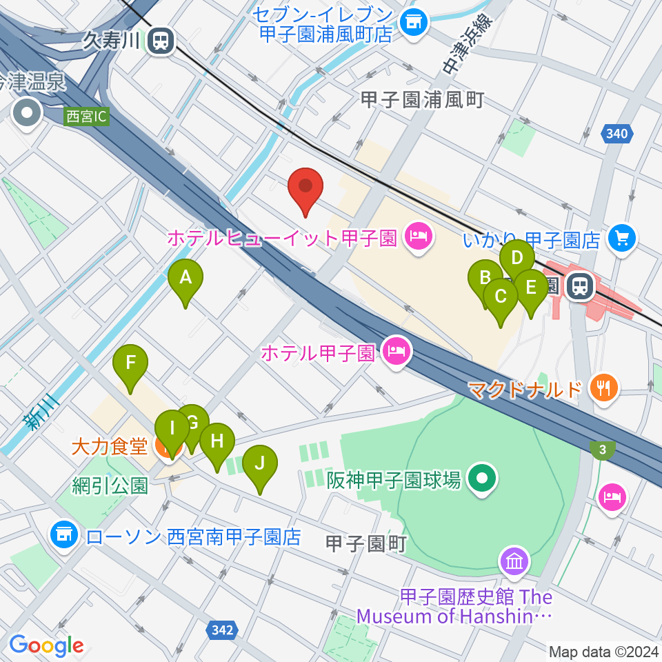 まんまるみかん周辺のカフェ一覧地図