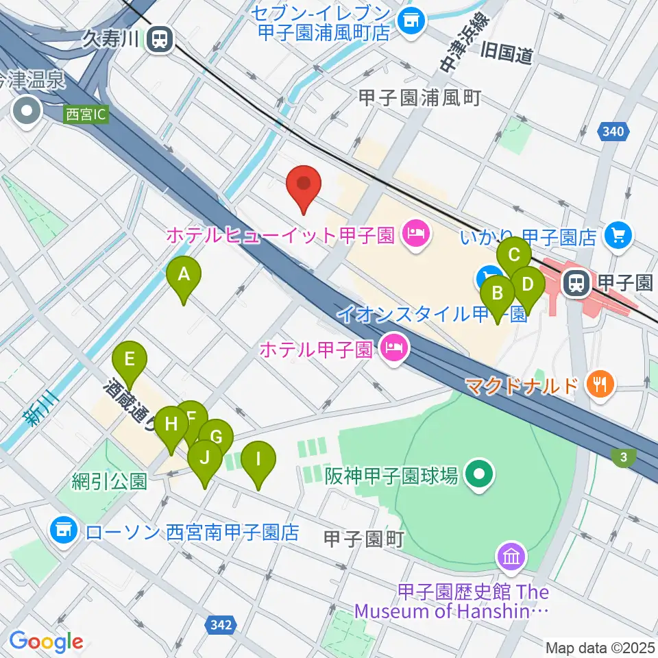 まんまるみかん周辺のカフェ一覧地図