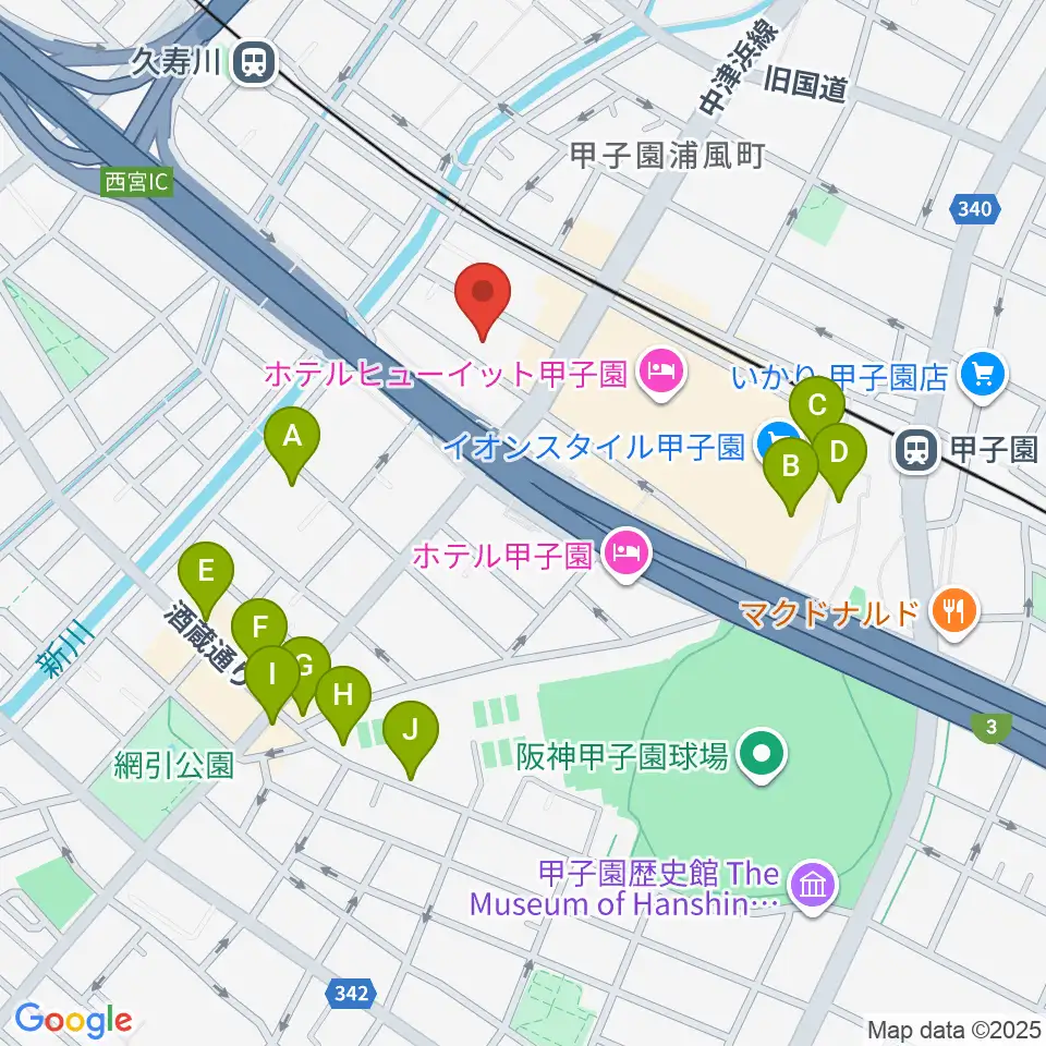 まんまるみかん周辺のカフェ一覧地図
