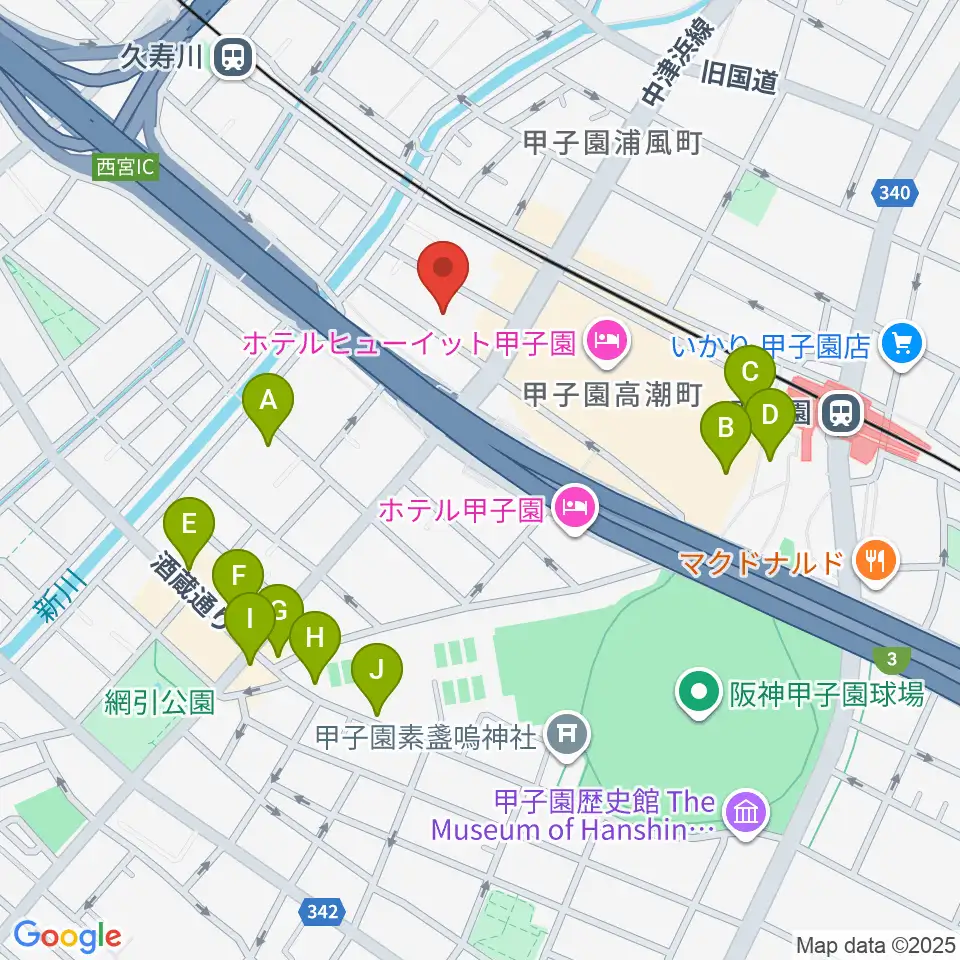 まんまるみかん周辺のカフェ一覧地図