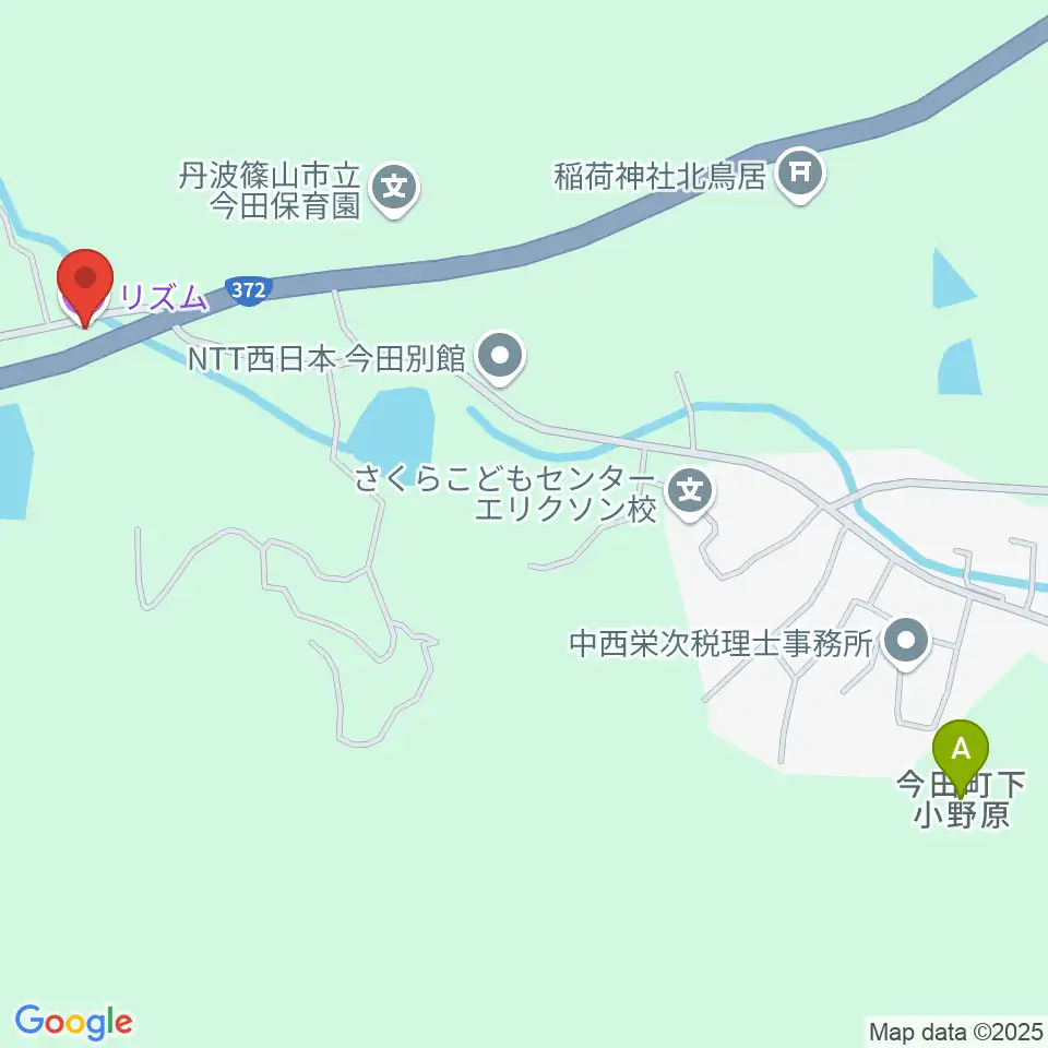 篠山rizm周辺のカフェ一覧地図