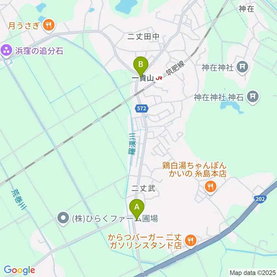 糸島Greenchord周辺のカフェ一覧地図