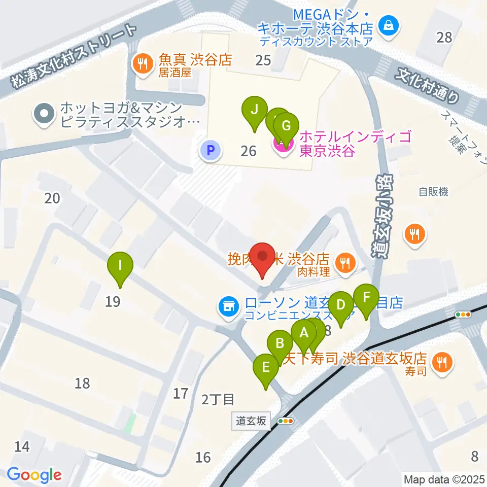 渋谷KO-KO周辺のカフェ一覧地図