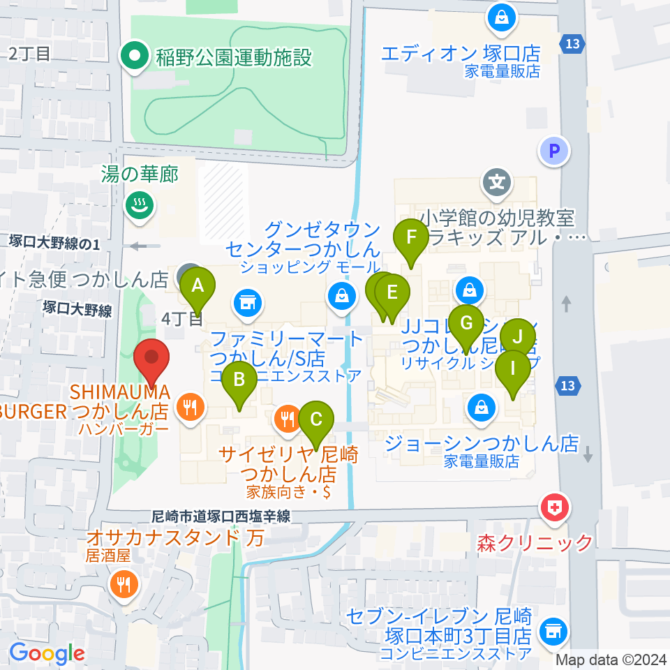 ローゼンビートクライネルザール周辺のカフェ一覧地図