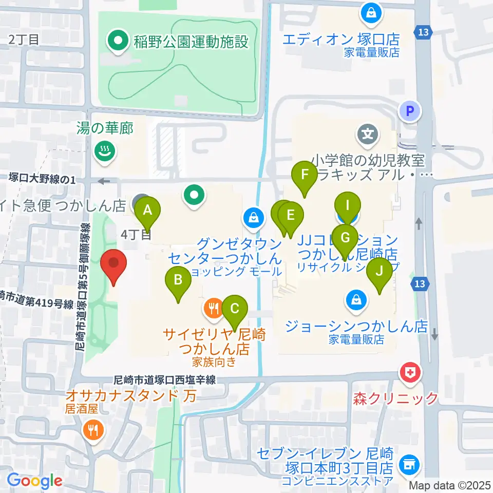 ローゼンビートクライネルザール周辺のカフェ一覧地図