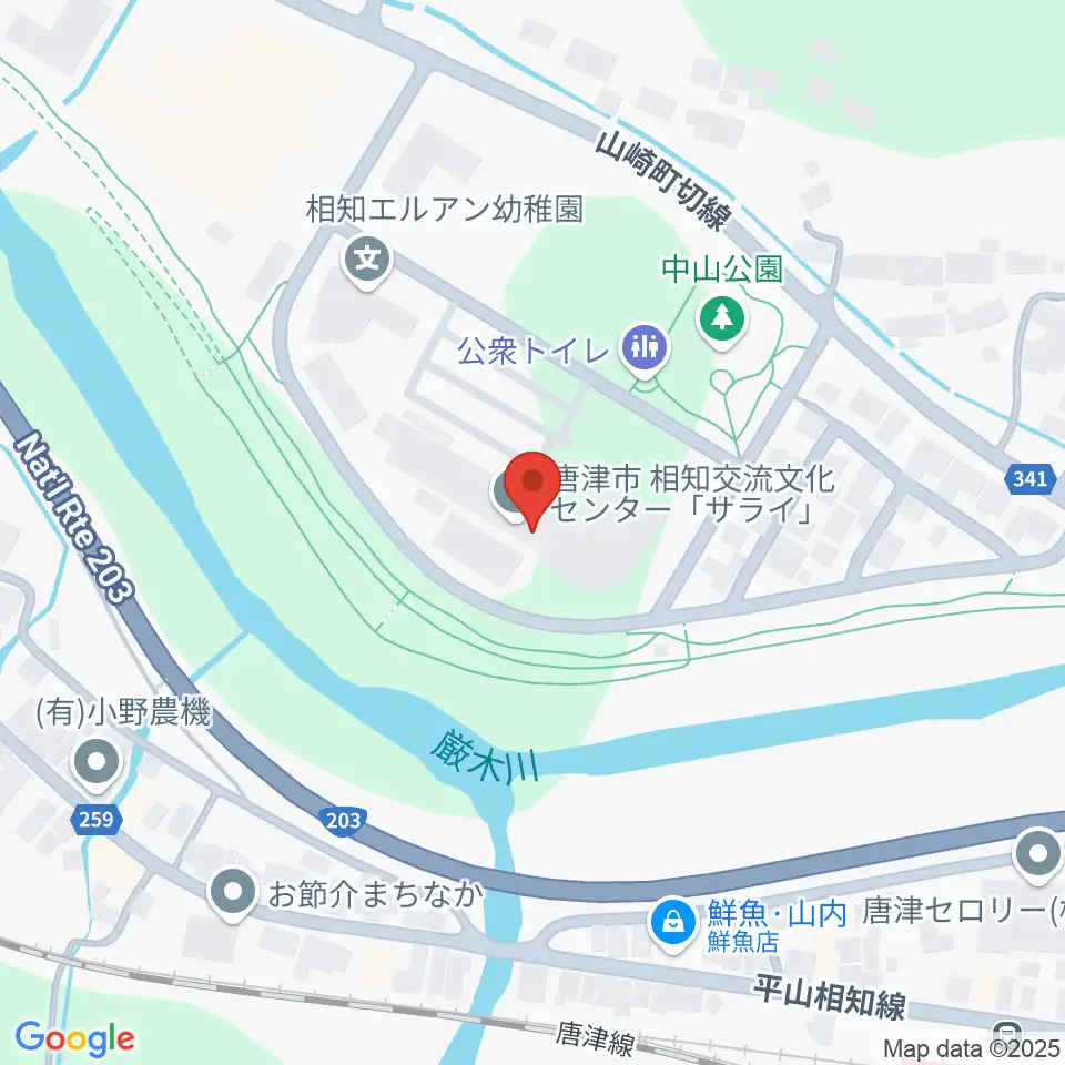 相知交流文化センター周辺のカフェ一覧地図