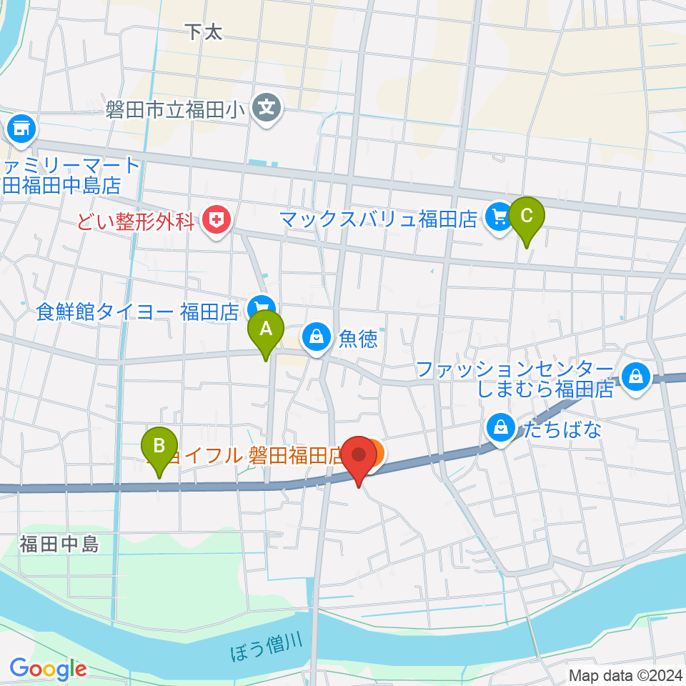 ドルチェ倉庫周辺のカフェ一覧地図